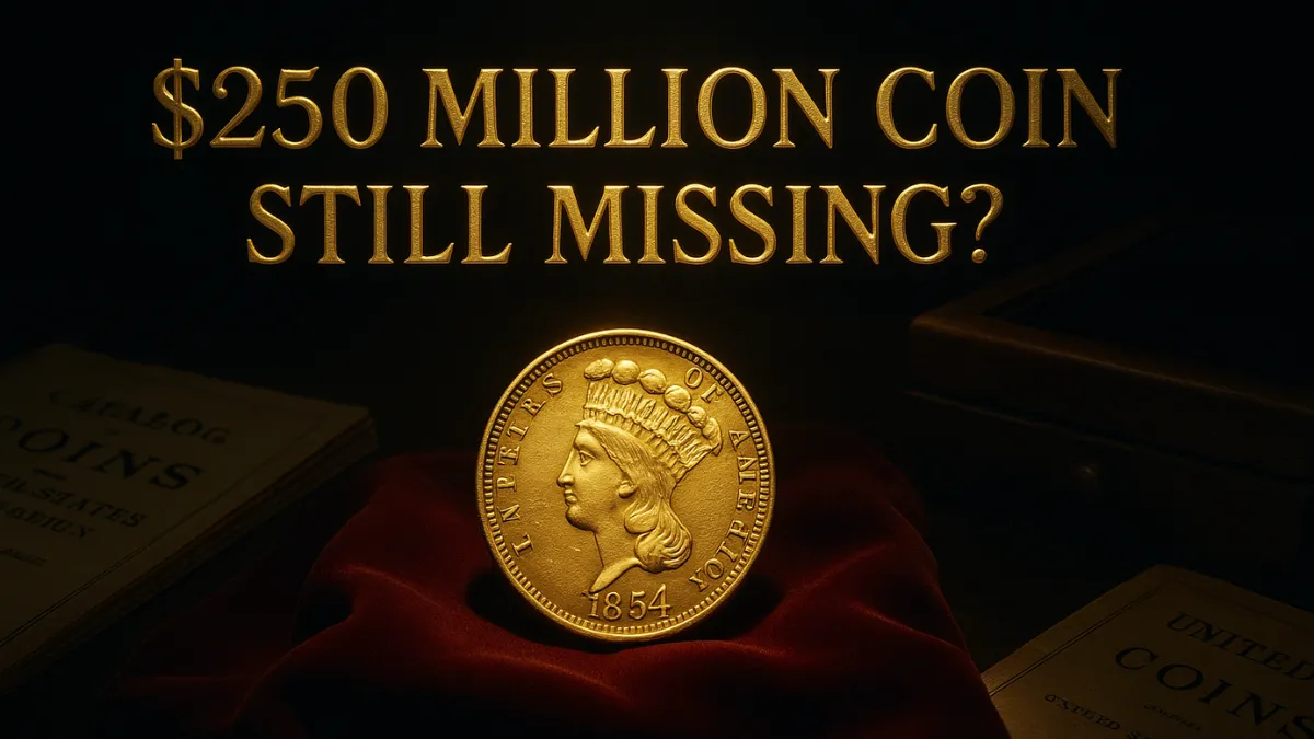 1854 Three-Dollar Gold Coin Worth $250 Million Could Be Out There