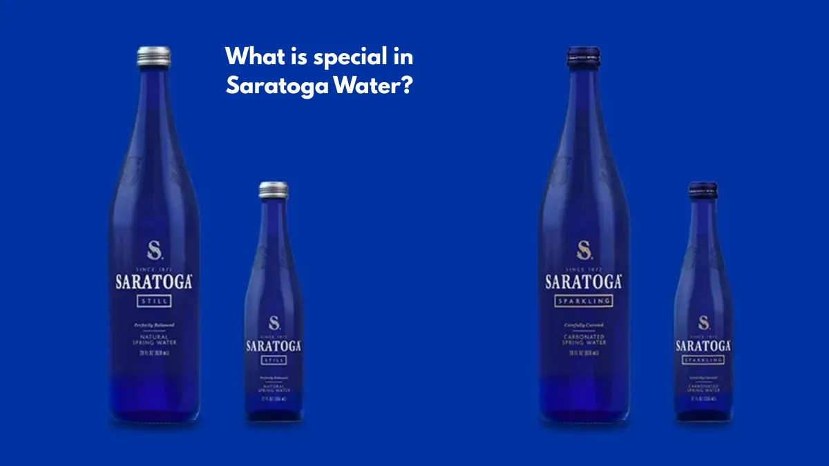 What is special in Saratoga Water?