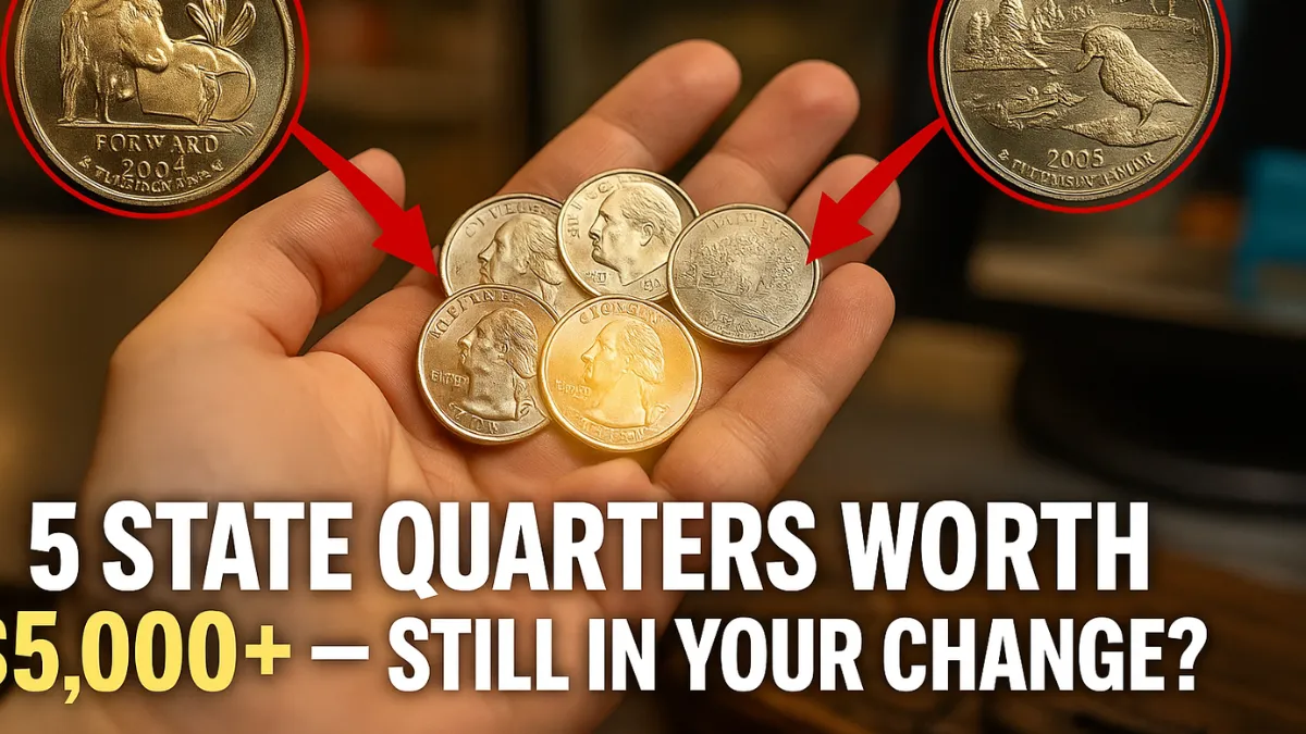 5 State Quarters Still in Circulation Worth Over $5,000 Each