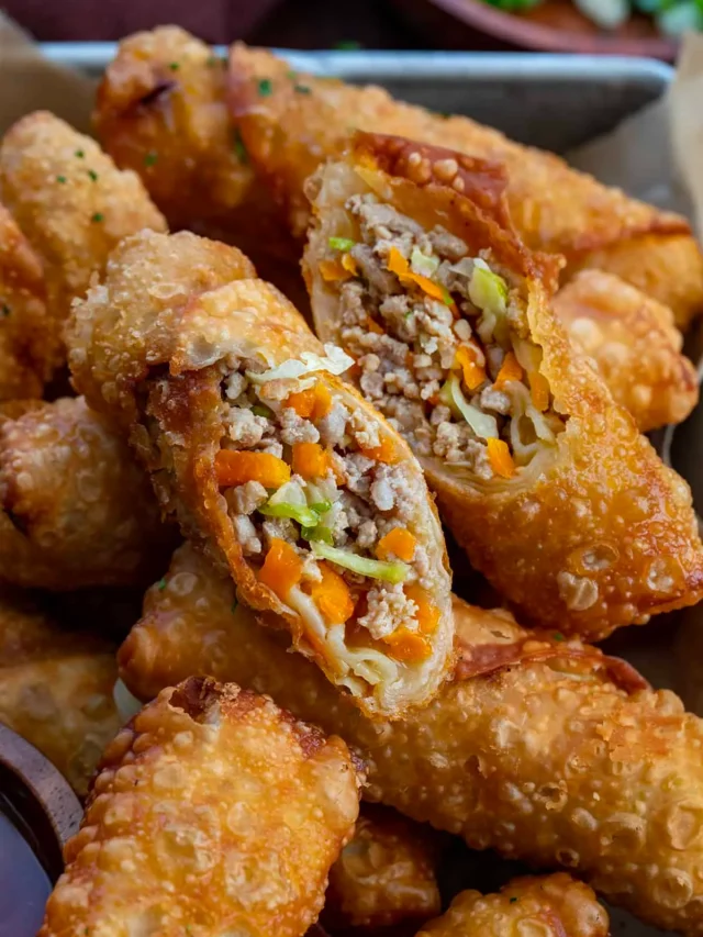 Crispy Homemade Egg Rolls Recipe